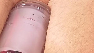 Mistress Left Her Slave Alone, Tied to a Milking Machine to Give Him a Post Orgasm Torment