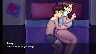 Jenny Bed Time Sex Step Sis - Summertime Saga