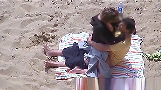 Horny Couple Greek Beach Voyeur