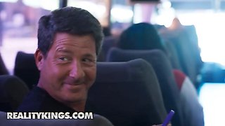 Reality kings - lexi victoria lures kai jaxon with her Big Tits and rails him on the bus for a crazy trip