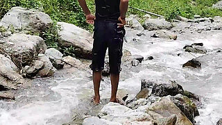 Village Indian Outdoor Risky Outdoor Fucking with My Hot Maid