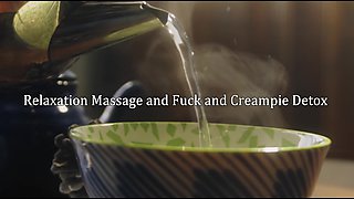 Kyoko Makise Oil Massage-Interracial Threesome