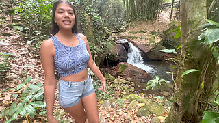 Real homemade sex outdoors with two young Latinos, ends in an extraordinary hard fuck with a huge cock full of milk
