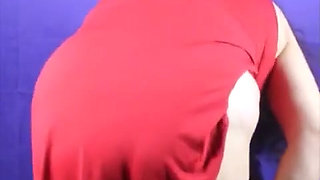 Red Crotchless Pantyhose Fun
