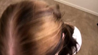 Beauty Amateur Redhead Teen make Perfect Blowjob