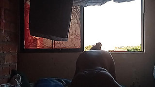 The neighbor shows me his cock, God has it big