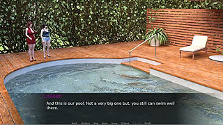 Milftopia - Gameplay - Roleplay - Two MILF Gets Naked at Pool and Get Huge Cock