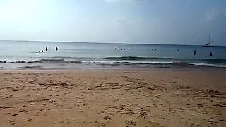 Fit Gina at the beach
