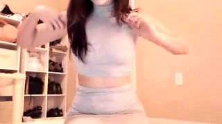 Awesome Teen With Big Boobs Dildo Masturbation