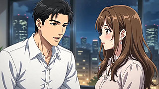 Office boss and sexy entern work late night in office turn into intimate and sex