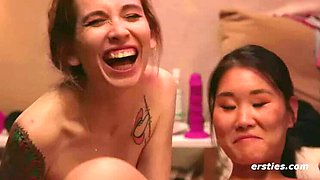 Fuck Machine Party with Four Beautiful Ersties Babes