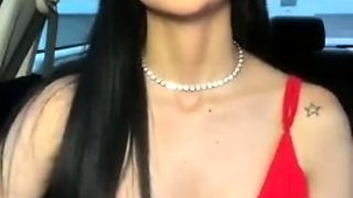 Sexy Fun Outdoors With Brunette Babe