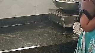 Desi Indian Kavita Maid Fuck with Houseowner Tatya in Kitchen, Pussy Licking, Licking Ass, Missionary, Doggystyle, Hindi Audio