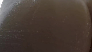 Showing My Big, Hot Ass During the Shower and Sticking My Fingers up My Ass