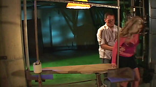 Dirty slut in stocking pounded hard