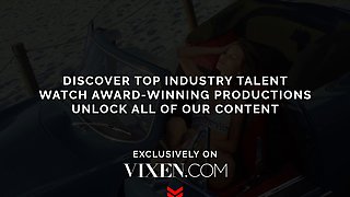 VIXEN Cute Leana takes his hard cock