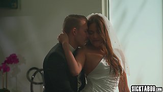 Naughty big ass bride Gizelle Blanco fucking hard in front of witnesses