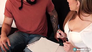 Agatha Delicious Teaches Teen James Angel How To Fuck Her Mature Ass - Anal Sex Tutorial & Deep Throat Blowjob