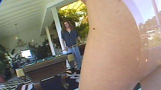 Interracial pool group sex