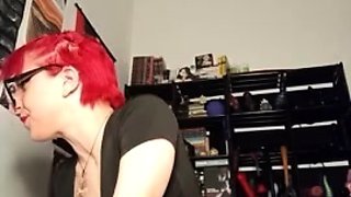 Hairy skinny camgirl MirianaB big transparent ball full