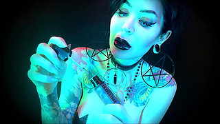 Hallows Eve Gothic Lips - Halloween, Black Lips, Goth, POV, Kisses, Makeup, Lip Gloss