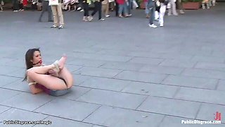 Spanish Lass Defiled by Strangers in Public: A Hardcore Bondage Encounter