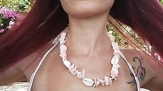 Topless Teasing in the Outdoors