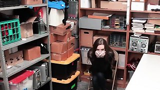 Busty teenager dame gets unwrapped and searched by guards