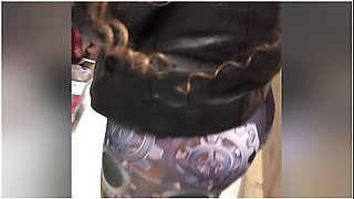 See Through Designer Leggings Pink Panties Xmas Shopping