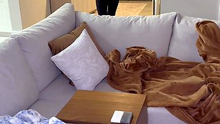 Step Mom Catches Step Son Masterbating And Helps Him Cum!