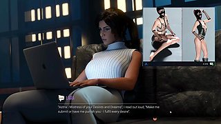Croft Adventures Hentai Game Parody Ep.8 Librarian Caught Doing BDSM Slave Online!