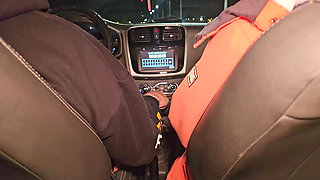 A double blowjob in my friend's car DIRTY MORBID GIRLS