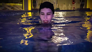 I Fuck My Stepsister's Friend in the Pool While She Goes for Some Drinks