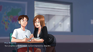 Cumming in French Pussy - Visual Novel Gameplay