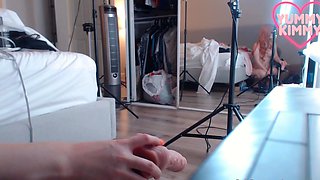 Erotic amateur girl giving blowjob and titjob in POV