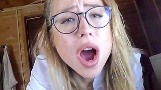 Hot nurse Leksa Biffer seduced for ass fucking
