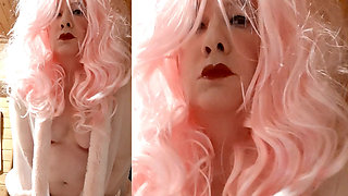 Transfurbitch Is Waiting for You in Transparent Furtrimmed Cape