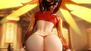 Gentle Mercy from Overwatch Enjoyed Sex Porn Compilation