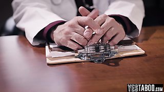 Doctor nail heavy-breasted mature in front of hubby