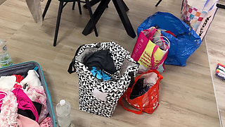 Skinny Hot Tight Pussy Czech Girl Does a Try on Haul for Panties and Short Skirts for an Amateur Porn Director