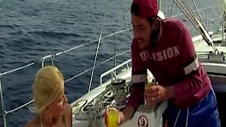 Wife with the Hottest Tits Cheats on Her Husband with the Skipper. She Likes to Suck and Fuck Anally