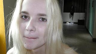 Slutty student skips college with her teacher