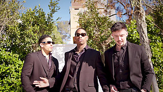 Skinny Wifey Gets Hard Fucked From 3 Big Dicks