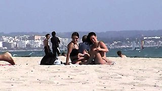 Unabashedly lesbian games on the beach