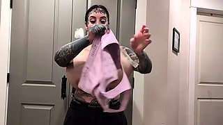 Busty brunette with big boobs rides cock