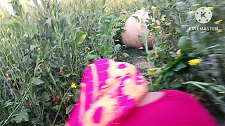 Desi Village Bhabhi Hardcore Doggy Style Sex with Moaning and Dirty Hindi Talkty