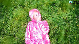 Lucy's Transparent Rainwear & Outdoor Public Pussy Tease