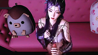 Virtual Goddess Spark: Scarlet Curves - 3D Animation Hentai