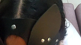The Masked Girl Is Very Docile When She Has My Cock in Her Mouth