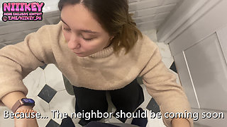Young Student Doesn't Want to Study, She Wants to Fuck in the Dorm Toilet